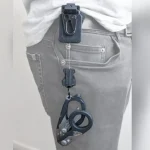 Porta tijera con cuerda metálica retráctil Porta tijera con cuerda metálica retráctil