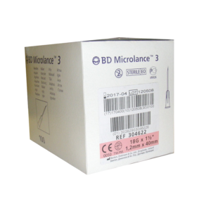 Aguja Hipodérmica PIC 120x40 18G – Caja de 100 Unidades