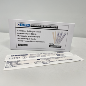 Depresor de madera estéril
